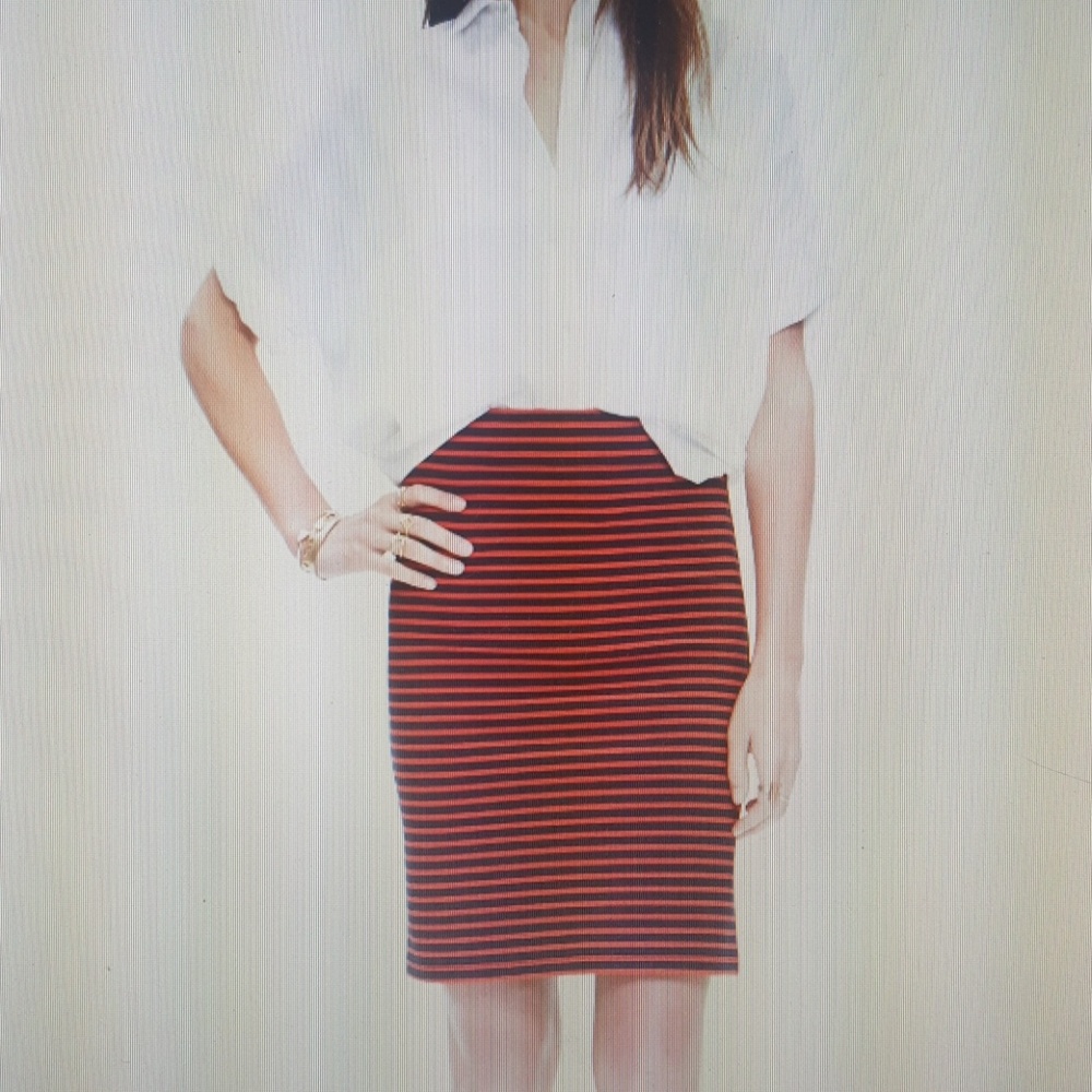 Madewell City Skirt in Sailor Stripe